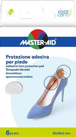 PROTEZIONE ADESIVA MASTER-AID FOOTCARE TRASPARENTE MIX 6 PEZZI A5 - Farmafamily.it