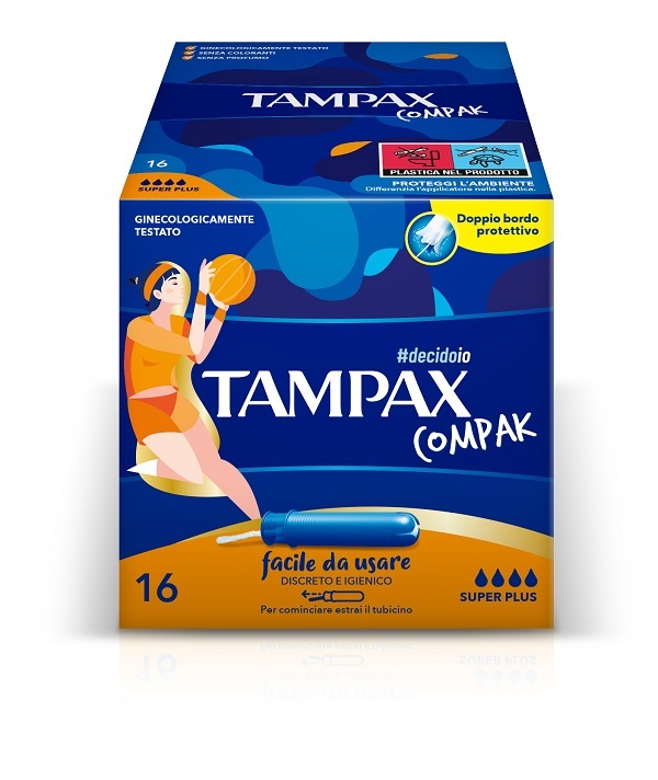TAMPAX COMPAK ASSORBENTE INTERNO SUPER PLUS 16 PEZZI - Farmafamily.it