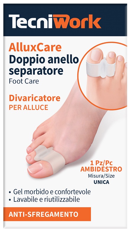ALLUX CARE SEPARATORE E DIVARICATORE PER ALLUCE A DOPPIO ANELLO - Farmafamily.it