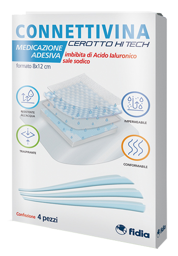 CEROTTO CONNETTIVINA HITECH 8 X 12 CM 4 PEZZI - Farmafamily.it