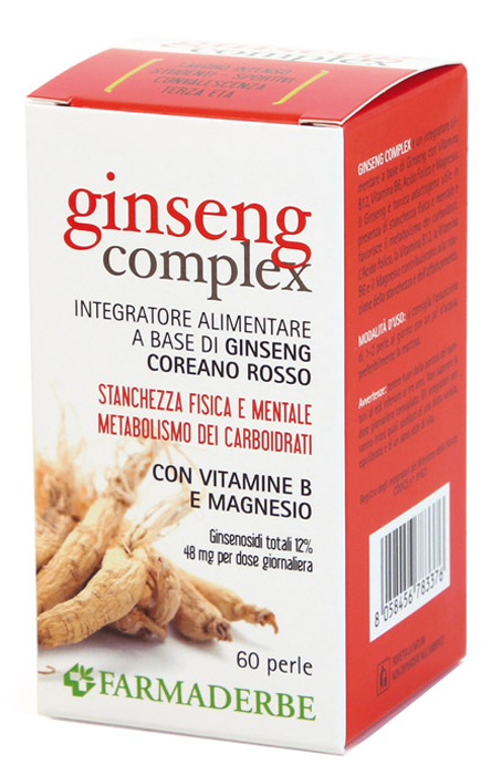 GINSENG COMPLEX EXTRACT 60 PERLE - Farmafamily.it