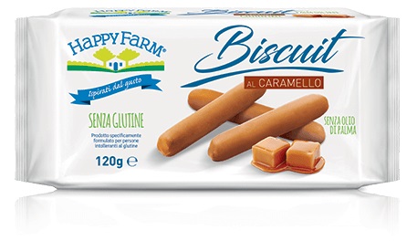 HAPPY FARM BISCUIT CARAMELLO 120 G - Farmafamily.it