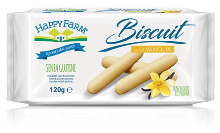 HAPPY FARM BISCUIT VANIGLIA 120 G - Farmafamily.it