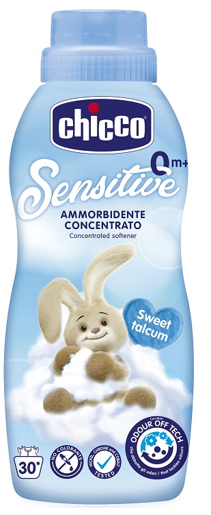 CHICCO SENSITIVE 0M+ AMMORBIDENTE CONCENTRATO SWEET TALCUM 750 ML - Farmafamily.it