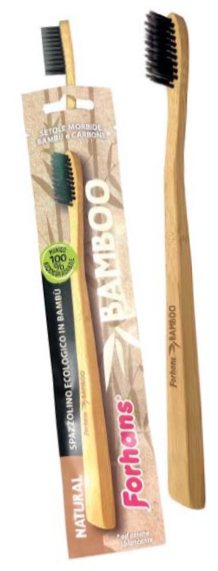 SPAZZOLINO ECOLOGICO FORHANS BAMBOO NATURAL - Farmafamily.it