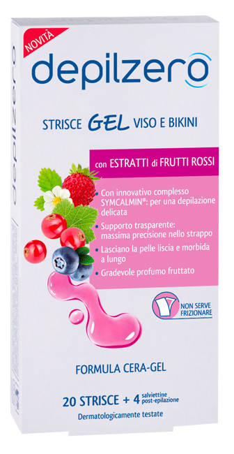 DEPILZERO STRISCE GEL VISO BIKINI 24 PEZZI - Farmafamily.it