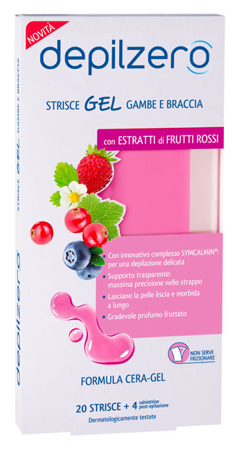 DEPILZERO STRISCE GEL GAMBE BRACCIA 20 PEZZI - Farmafamily.it