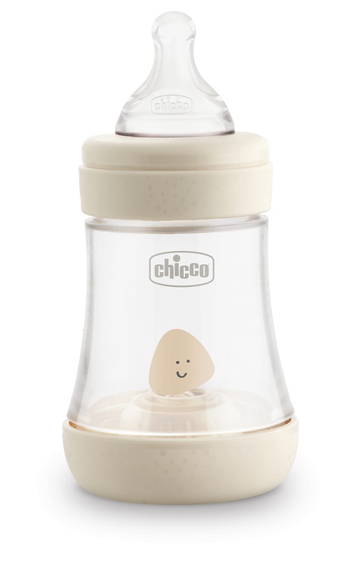 CHICCO BIBERON PERFECT 5 UNISEX 150 ML IN SILICONE 1 FORO - Farmafamily.it