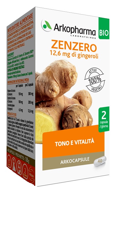 ARKO CAPSULE ZENZERO BIO 40 CAPSULE - Farmafamily.it