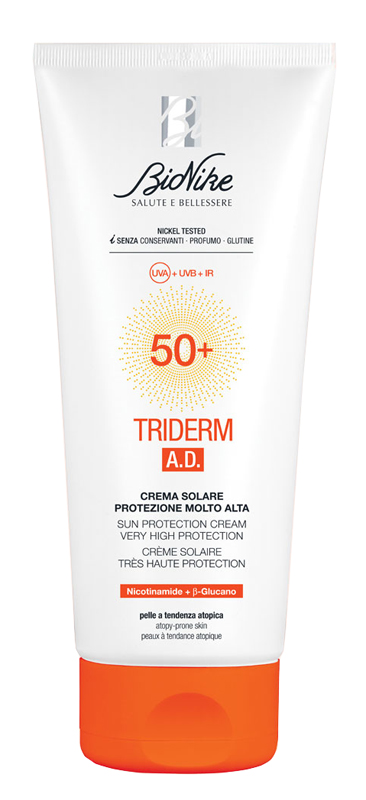TRIDERM AD CREMA SOLARE SPF50+ 200 ML - Farmafamily.it