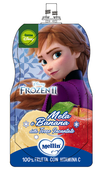 POUCH DISNEY FROZEN MELA BANANA 110 G - Farmafamily.it