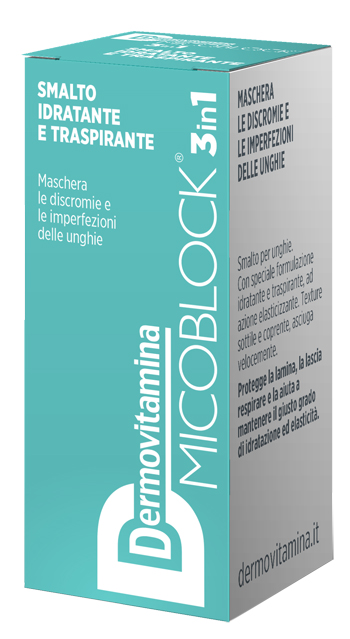 DERMOVITAMINA MICOBLOCK 3 IN 1 SMALTO IDRATANTE E TRASPIRANTE TURCHESE 5 ML - Farmafamily.it