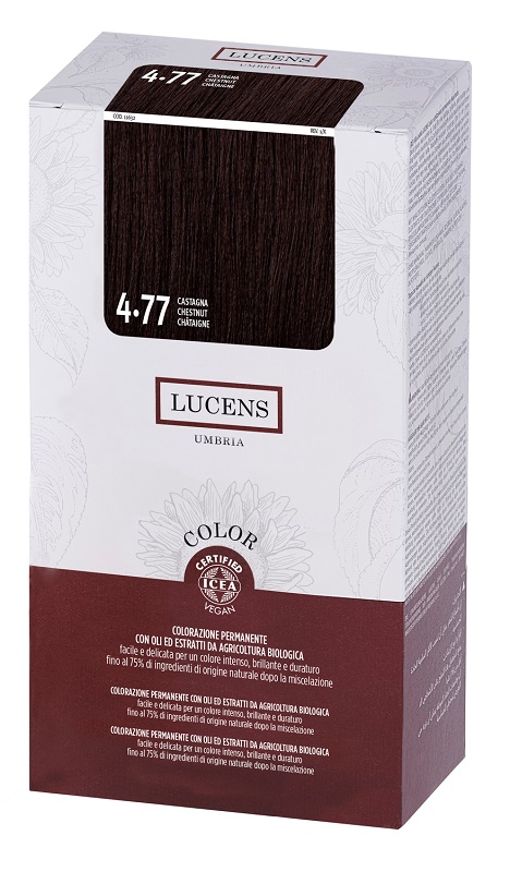 LUCENS UMBRIA TINTA COLOR LUCENS 4,77 CASTANO CHIARO 135 ML - Farmafamily.it