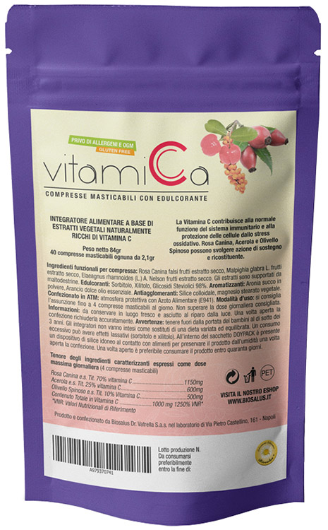 VITAMICA 40 COMPRESSE MASTICABILI - Farmafamily.it