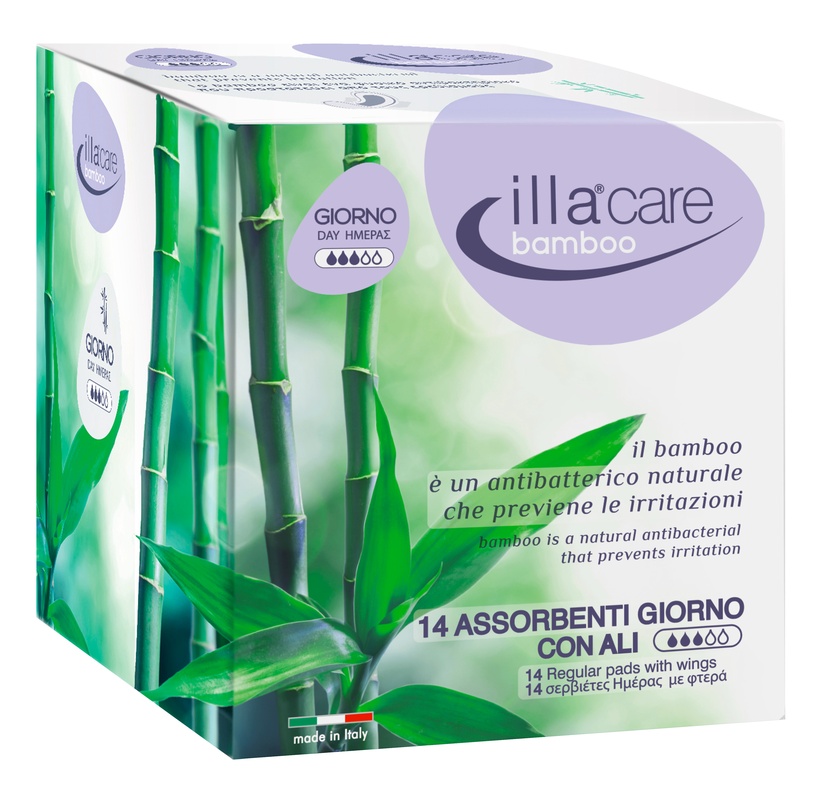 ILLA CARE BAMBOO ASSORBENTE GIORNO 14 PEZZI - Farmafamily.it