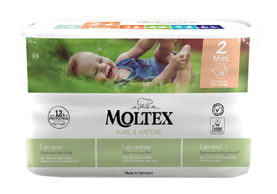 PANNOLINI MOLTEX PURE & NATURE MINI 3-6 KG TAGLIA 2 38 PEZZI - Farmafamily.it
