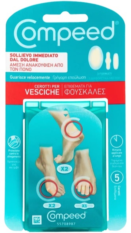 COMPEED CEROTTI PER VESCICHE MISTO 5 PEZZI - Farmafamily.it