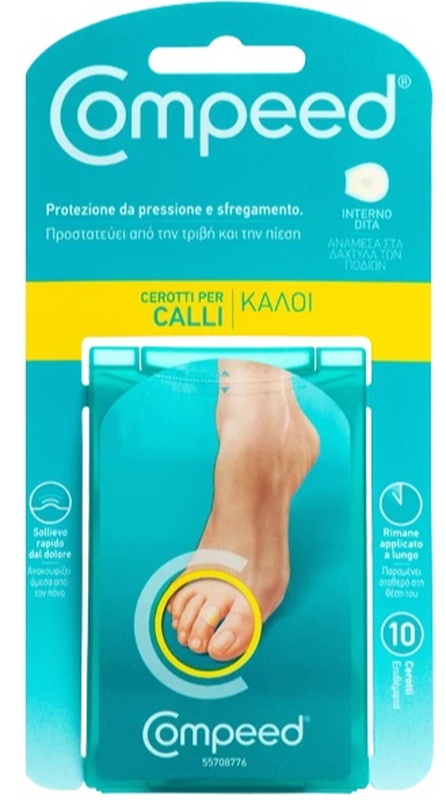 COMPEED CEROTTI PER CALLI INTERNO DITA 10 PEZZI - Farmafamily.it