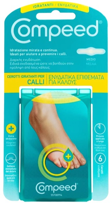 COMPEED CEROTTI PER CALLI IDRATANTI 6 PEZZI - Farmafamily.it
