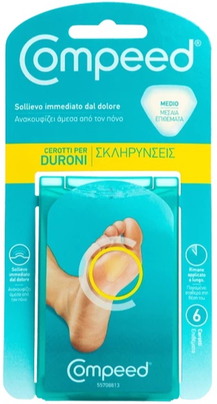 COMPEED CEROTTI PER DURONI MEDIO 6 PEZZI - Farmafamily.it
