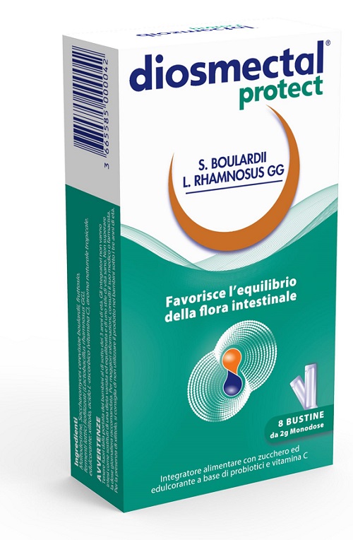 DIOSMECTAL PROTECT 8 BUSTINE OROSOLUBILI 2 G - Farmafamily.it