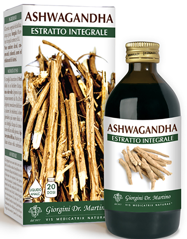ASHWAGANDHA ESTRATTO INTEGRALE LIQUIDO ANALCOLICO 200 ML - Farmafamily.it