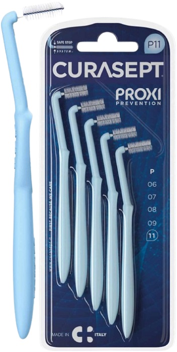 CURASEPT PROXI ANGLE P11 AZZURRO/LIGHT BLUE 5 PEZZI - Farmafamily.it
