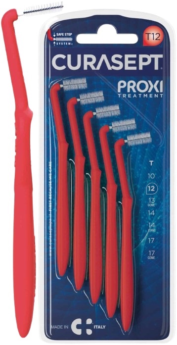CURASEPT PROXI ANGLE T12 ROSSO/RED 5 PEZZI - Farmafamily.it