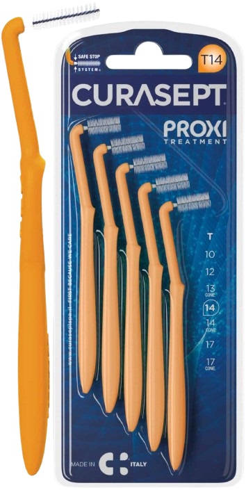 CURASEPT PROXI ANGLE T14 ARANCIO/ORANGE 5 PEZZI - Farmafamily.it