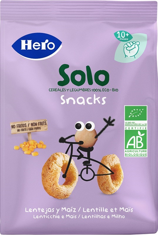 HERO SOLO SNACK LENTICCHIE MAIS 100% BIO 50 G - Farmafamily.it