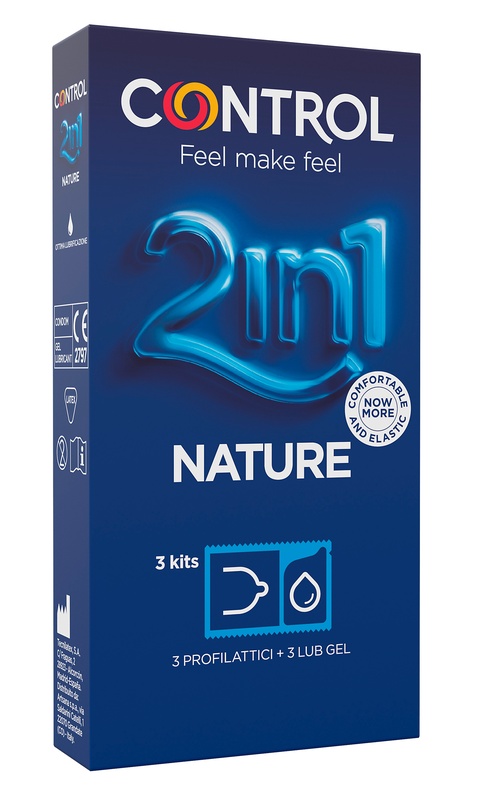 CONTROL 2IN1 NEW NATURE 2,0 + NATURE LUBE 3+ 3 PEZZI - Farmafamily.it