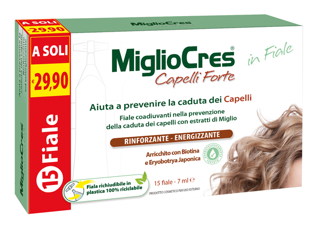 MIGLIOCRES FORTE 15 FIALE TRATTAMENTO DERMOCOSMETICO - Farmafamily.it