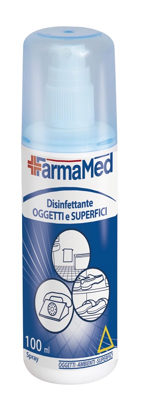 DISINFETTANTE SPRAY OGGETTI FARMAMED 100 ML - Farmafamily.it
