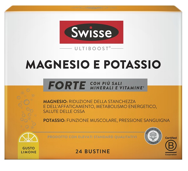 SWISSE MAGNESIO POTASSIO FORTE 24 BUSTINE - Farmafamily.it