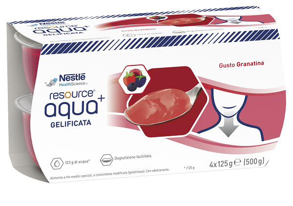 RESOURCE AQUA ACQUA GELIFICATA+GRENADA CUP 6 4X125 G - Farmafamily.it
