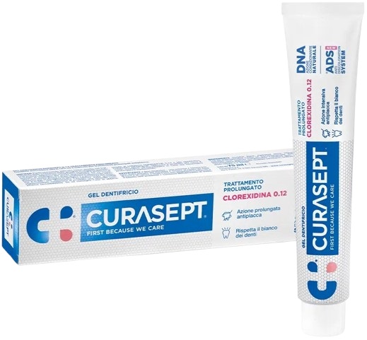 CURASEPT DENTIFRICIO 0,12 75 ML ADS+DNA - Farmafamily.it