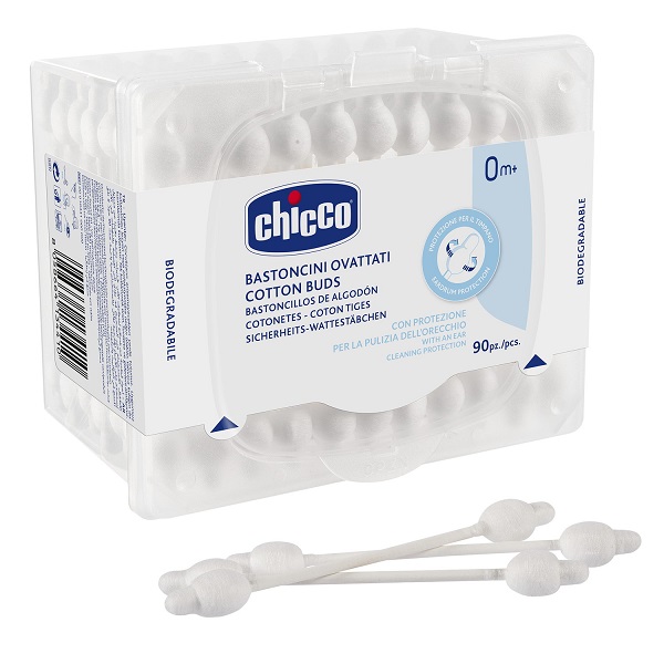 CHICCO BASTONCINI COTONATI 90 PEZZI - Farmafamily.it