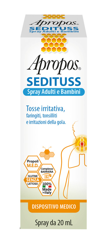 APROPOS SEDITUSS SPRAY ADULTI/BAMBINI 20 ML - Farmafamily.it