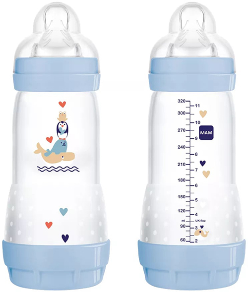 MAM BIBERON EASY START 320 ML 4+ TETTARELLA 3 MASCHIO - Farmafamily.it