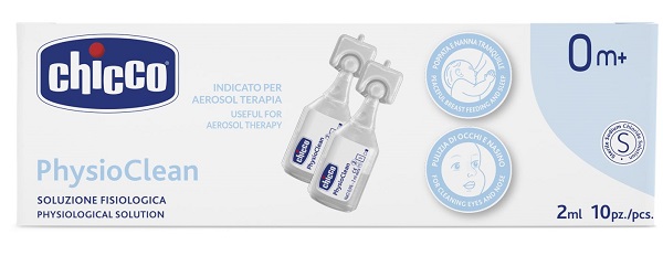 CHICCO SOLUZIONE PHYSIOCLEAN 2 ML 10 PEZZI - Farmafamily.it