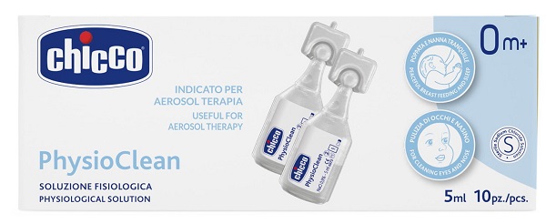 CHICCO SOLUZIONE PHYSIOCLEAN 5 ML 10 PEZZI - Farmafamily.it