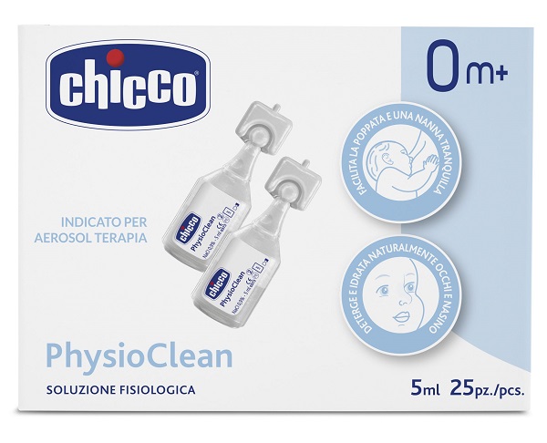 CHICCO SOLUZIONE PHYSIOCLEAN 5 ML 25 PEZZI - Farmafamily.it