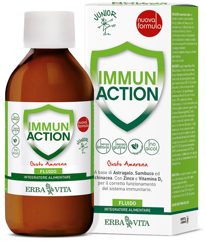 IMMUN ACTION FLUIDO JUNIOR 200 ML - Farmafamily.it