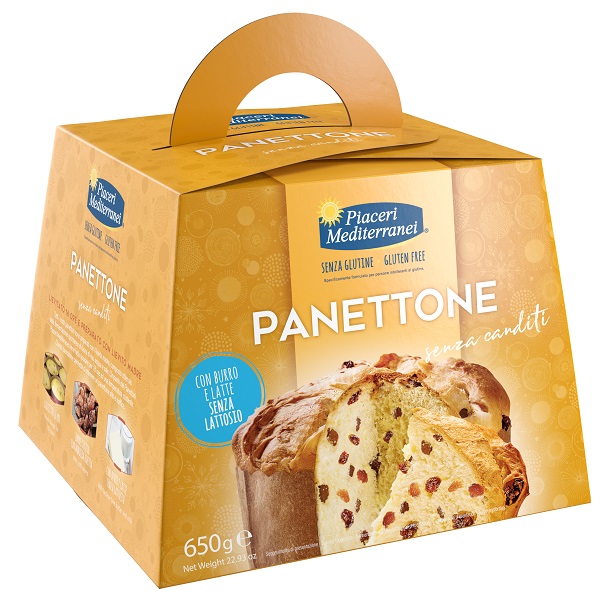 PIACERI MEDITERRANEI PANETTONE SENZA CANDITI 650 G - Farmafamily.it