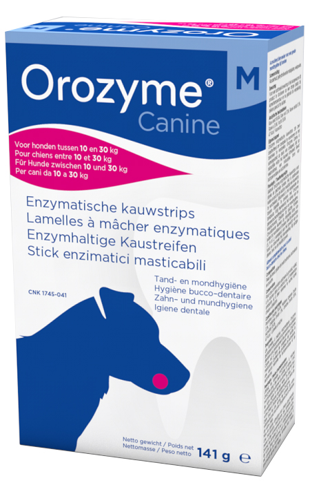 OROZYME CANINE STRISCE ENZIMATICHE MASTICABILI PER CANI DI TAGLIA MEDIA - Farmafamily.it