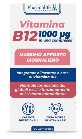 VITAMINA B12 100 COMPRESSE VITACURVEG - Farmafamily.it
