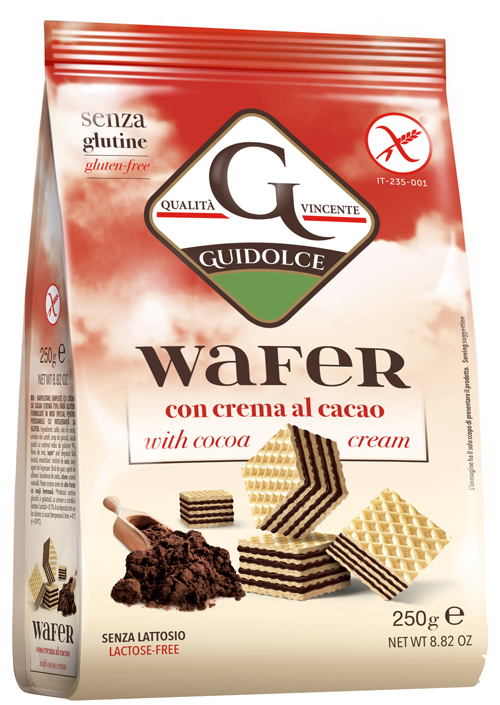 WAFER CON CREMA AL CACAO 250 G - Farmafamily.it
