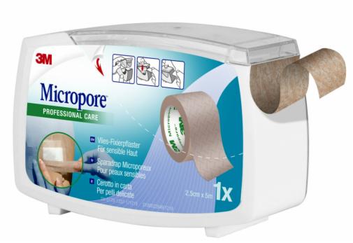 CEROTTO IN CARTA 3M MICROPORE SURGICAL TAPE TAN M5X25MM DISPENSER - Farmafamily.it