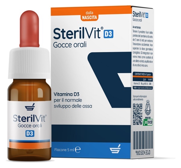 STERILVIT D3 GOCCE 5 ML - Farmafamily.it