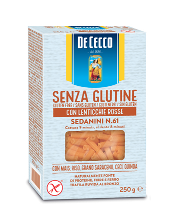 DE CECCO SEDANINI N61 LENTICCHIE ROSSE 250 G - Farmafamily.it